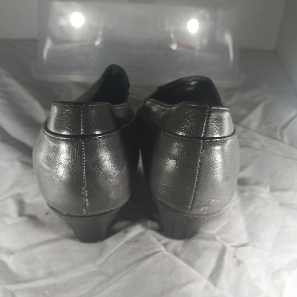 Life Stride Gray Dress Shoes Heeled Pumps Wide Width Size 8.5W Comfort - Picture 6 of 9